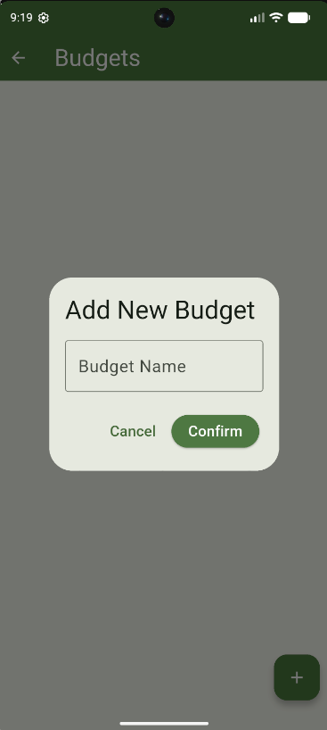 Add Budget Form