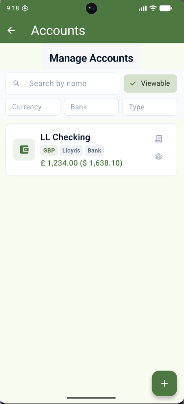 Added Account