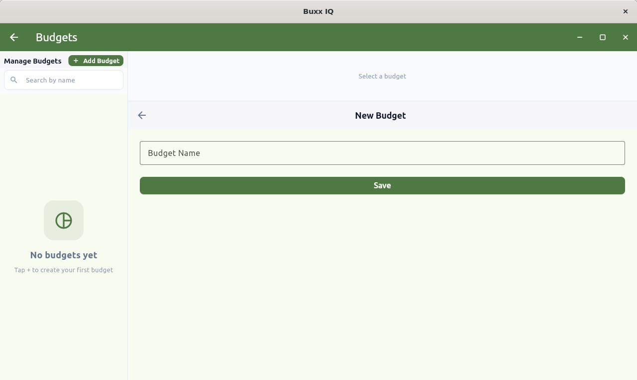 Add Budget Form